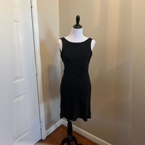 Miss Ashlee little black dress with back tie Size 8